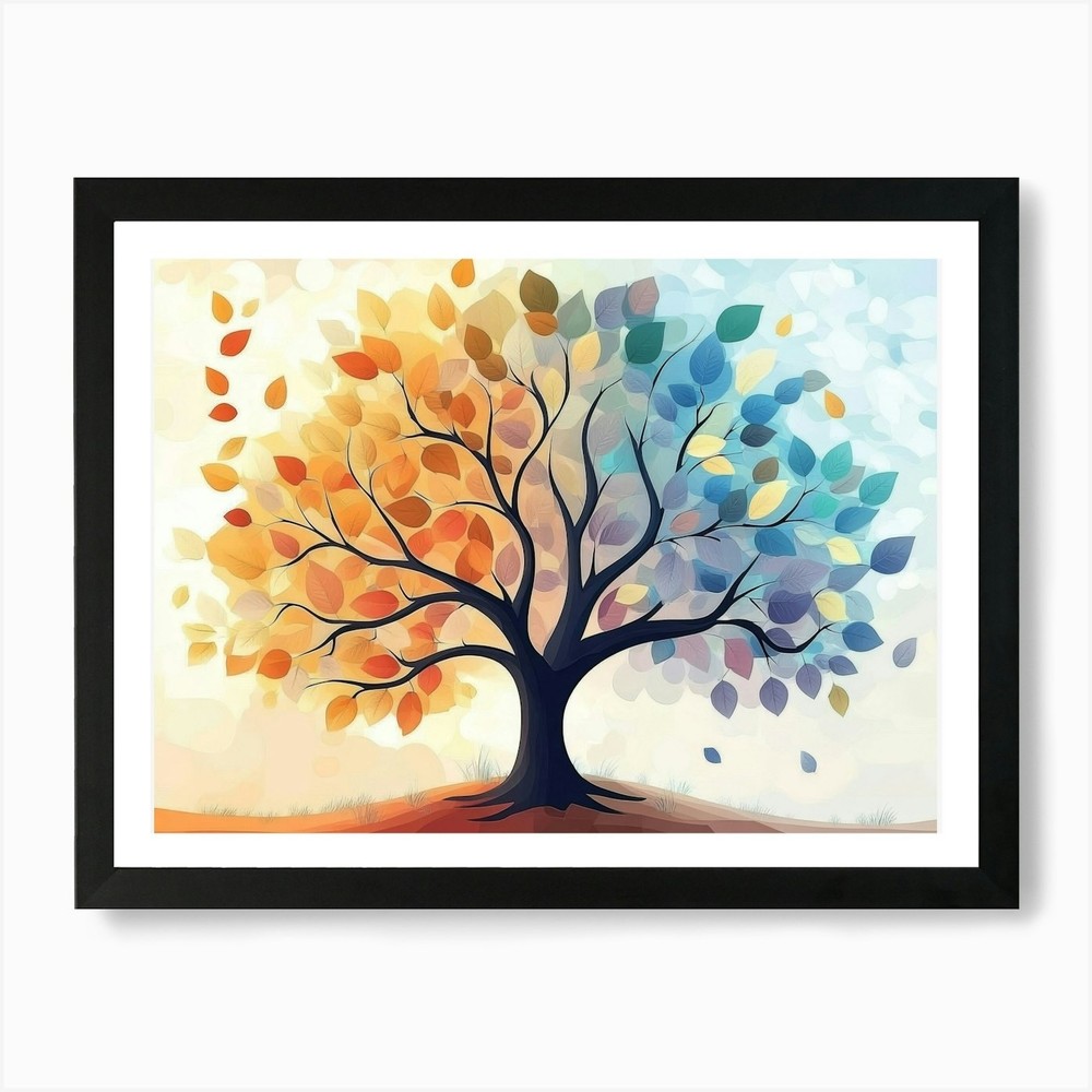 Tree of Life 89 Framed Canvas Wall Art Print Poster Picture  