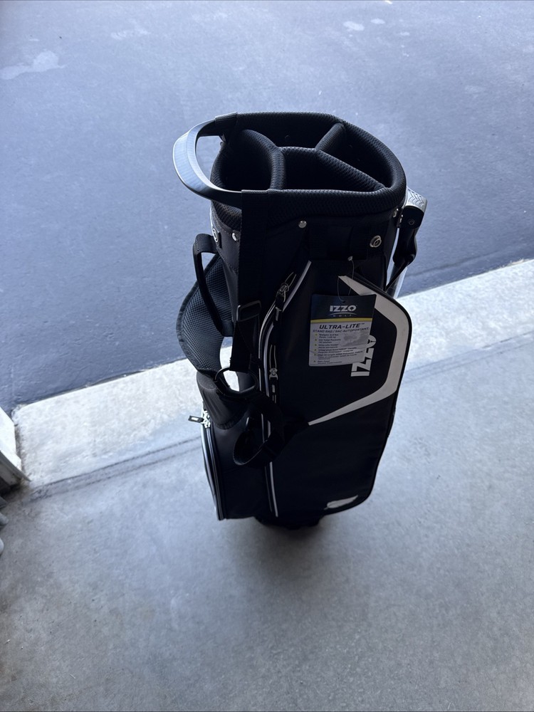 Izzo Golf Ultra Lite Stand Bag - Black (A81100)