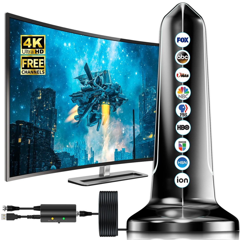 2024 Best TV Antenna for Smart TV, 950+ Miles Range Digital TV Antenna, Indoo...