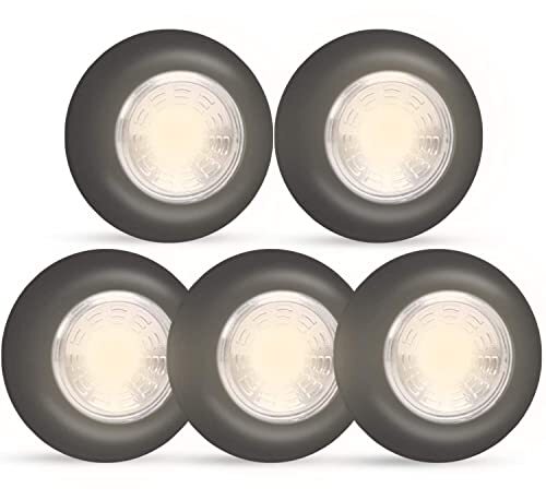 Battery Operated Lights Tap Lights LED Push Black-Warm White Battery excluded