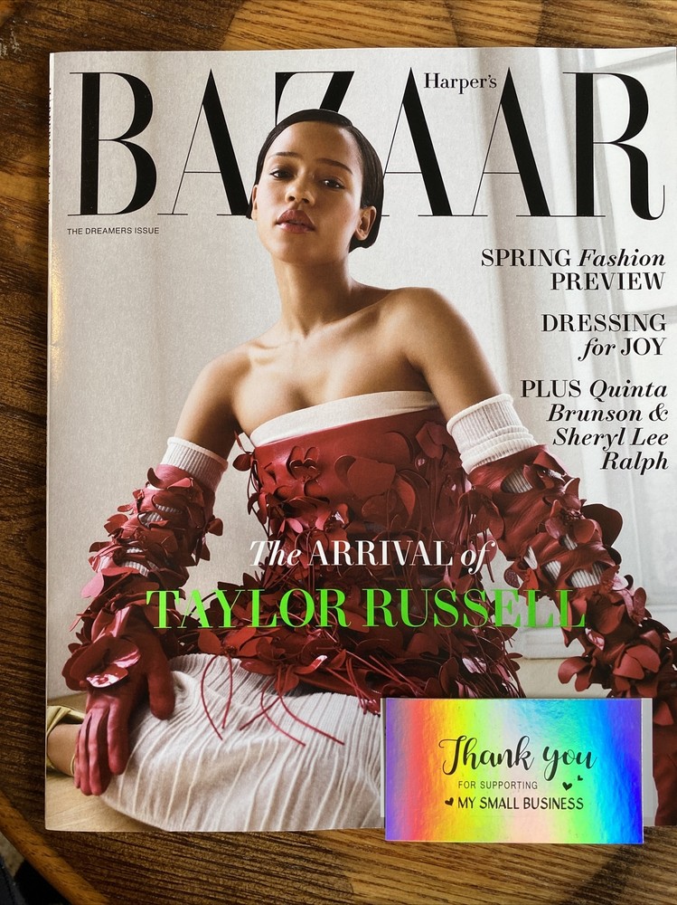 HARPER’S BAZAAR MAGAZINE USA February 2023 -Taylor Russell - Dreamers Issue New