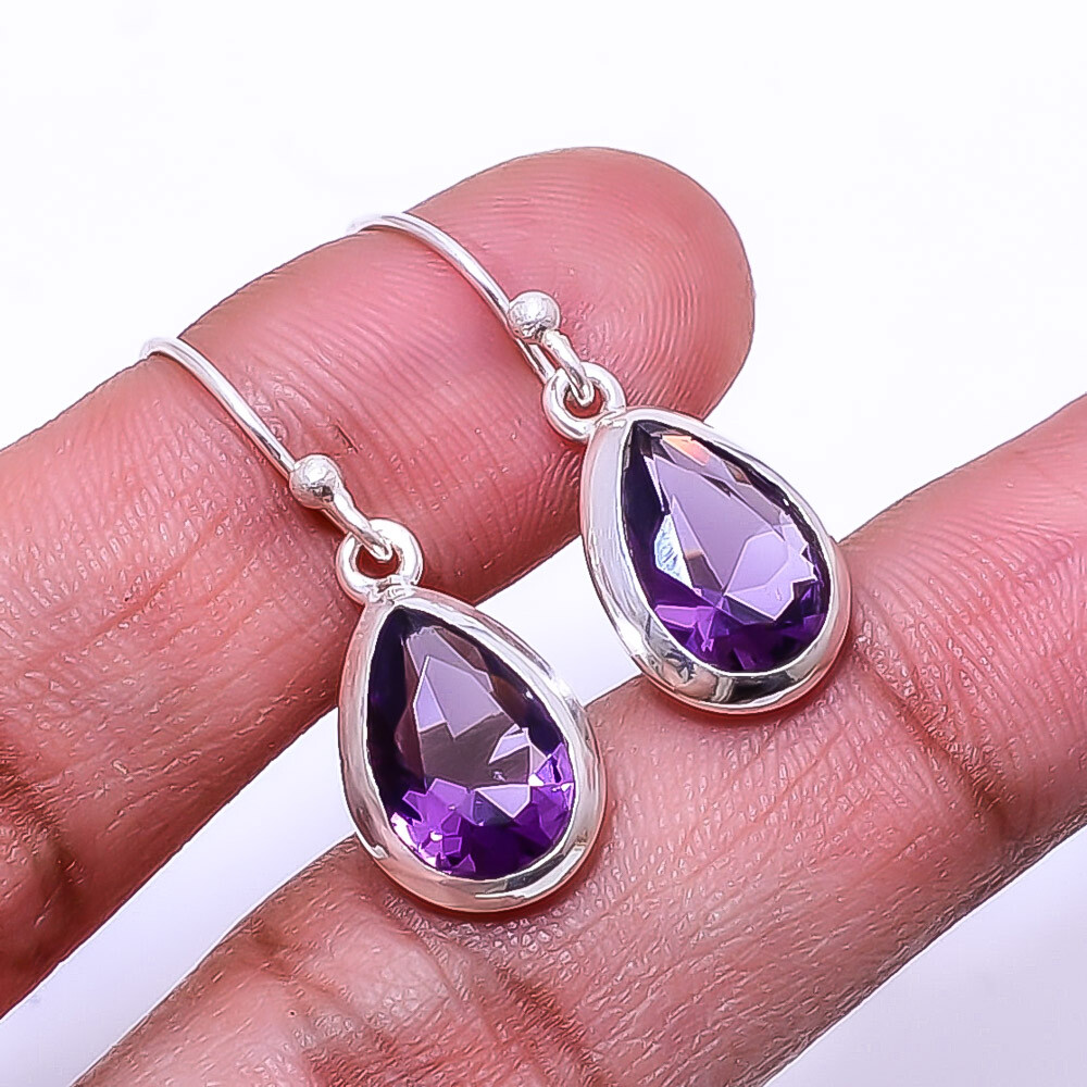 Purple Amethyst 925 Sterling Silver Earring 1.17