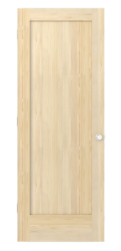 24x80 Masonite Pine 1-Panel Interior Door Slab Lot - 22 Doors 1-3/8
