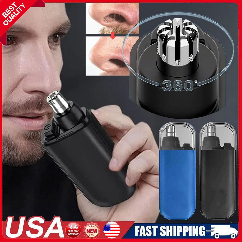 USB Rechargeable Mini Nose Hair Trimmer for Men - Portable & High Quality