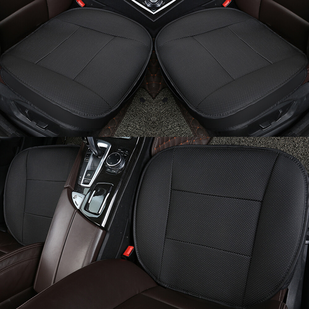 Universal Auto Car Front Seat Cover Breathable PU Leather Cushion Protector Mat