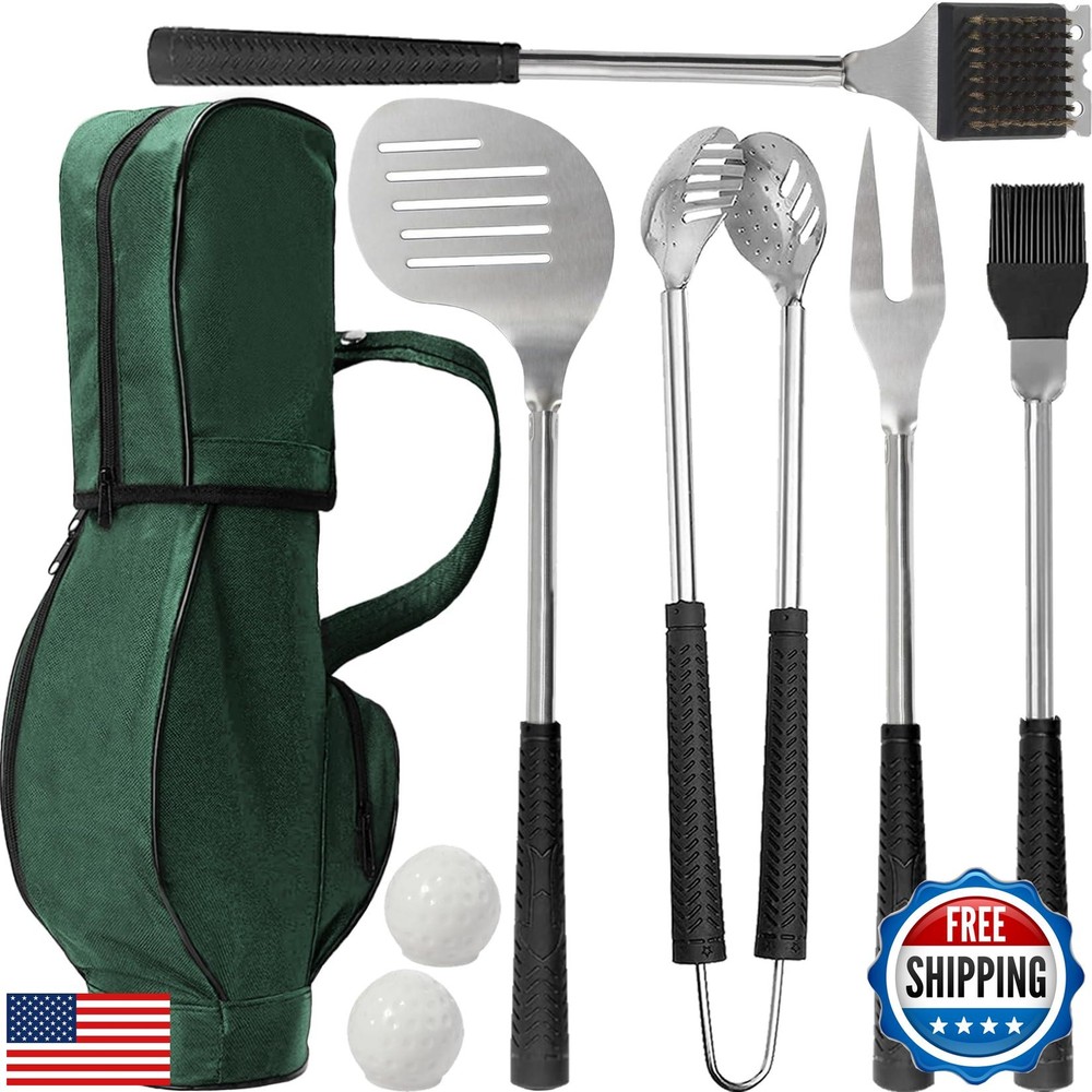 Best Golf & Grilling Gift Set for Dad - 8pc Father's Day Ideas-image