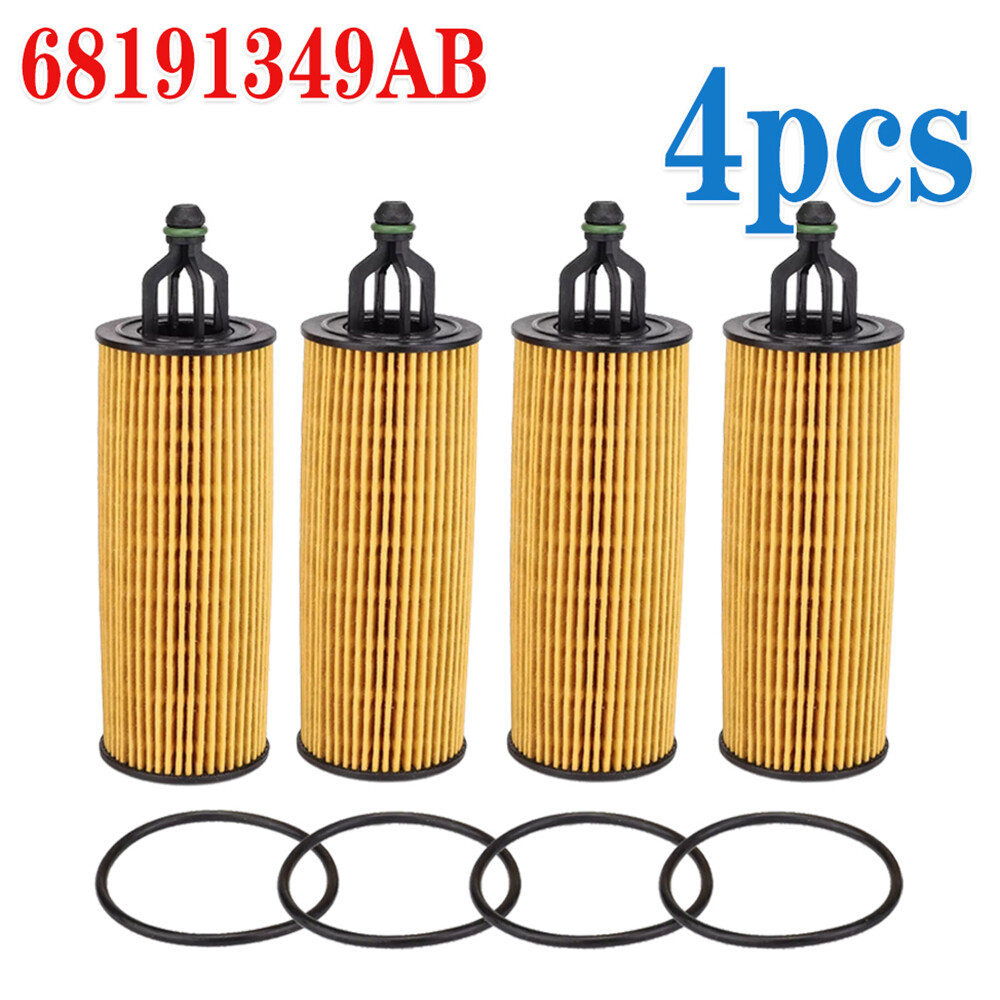 4PCS Oil Filter Set For Chrysler Jeep Dodge RAM 3.2L 3.6L V6 Pentastar US√