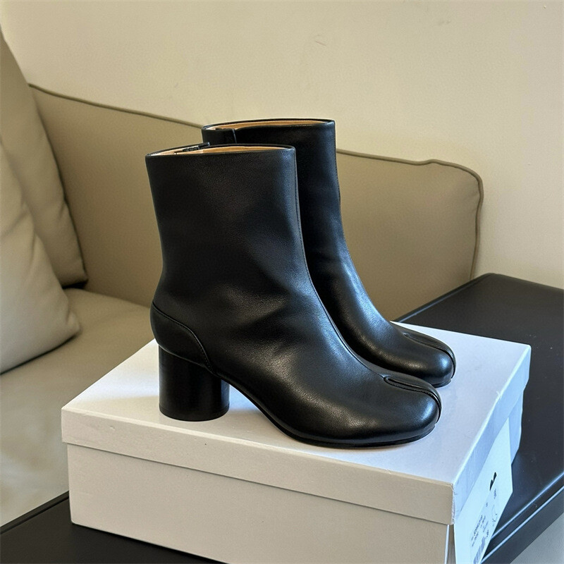 Maison Women  Margiela Tabi Boots Leather Comfort Shoes