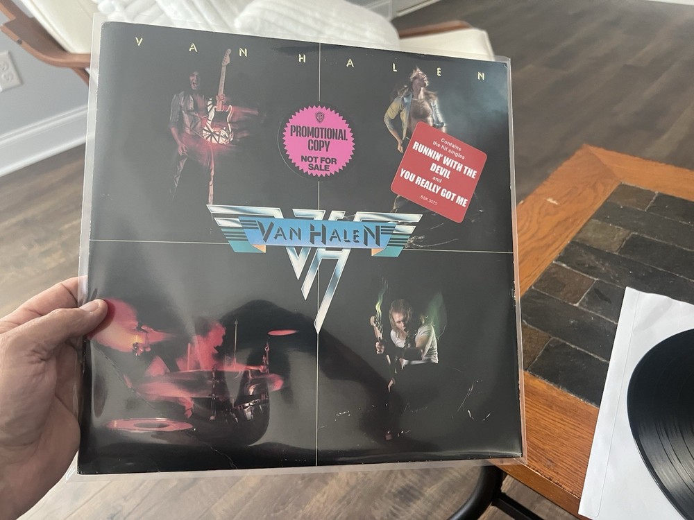 US 1st Press 1978 Van Halen Debut/Self-Titled Vinyl Lp Promo BSK3075 MispressBonus.: Promo 45 “You Really Got Me” & Cassette!