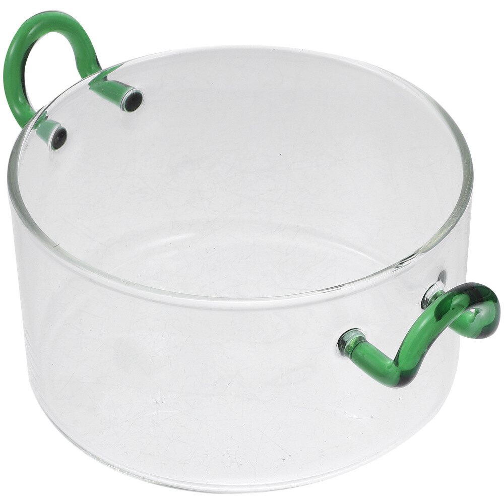 Glass Soup and Fruit Bowl for Cereal Mixing or Ice Cream