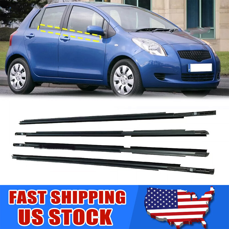 Car Window Weatherstrip Belt Strips Glass Seal for Toyota Yaris Hatchback 06-13