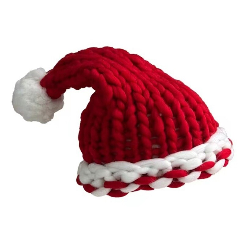 Festival Santa Knit Hat Warm Holiday Party Yarn Cap