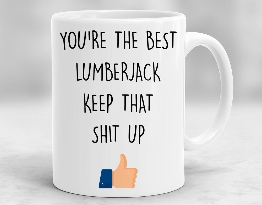 Lumberjack Gift Mug for Men – Ideal Lumberjack Cup Present P445