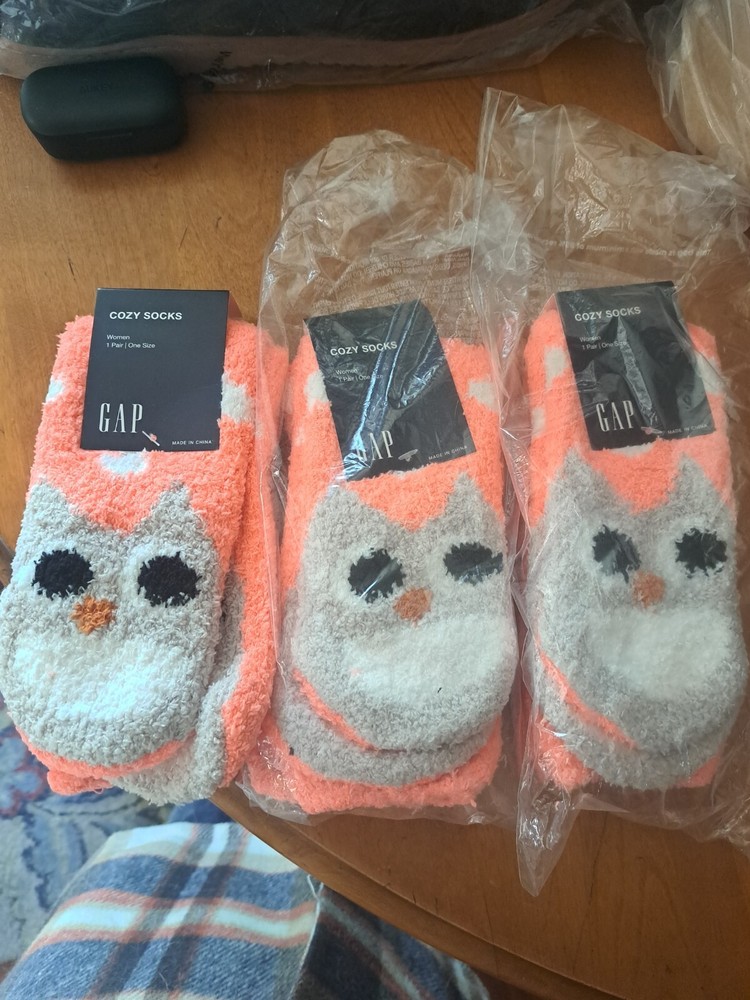 3 Pairs Gap Womens Owl Cozy Socks