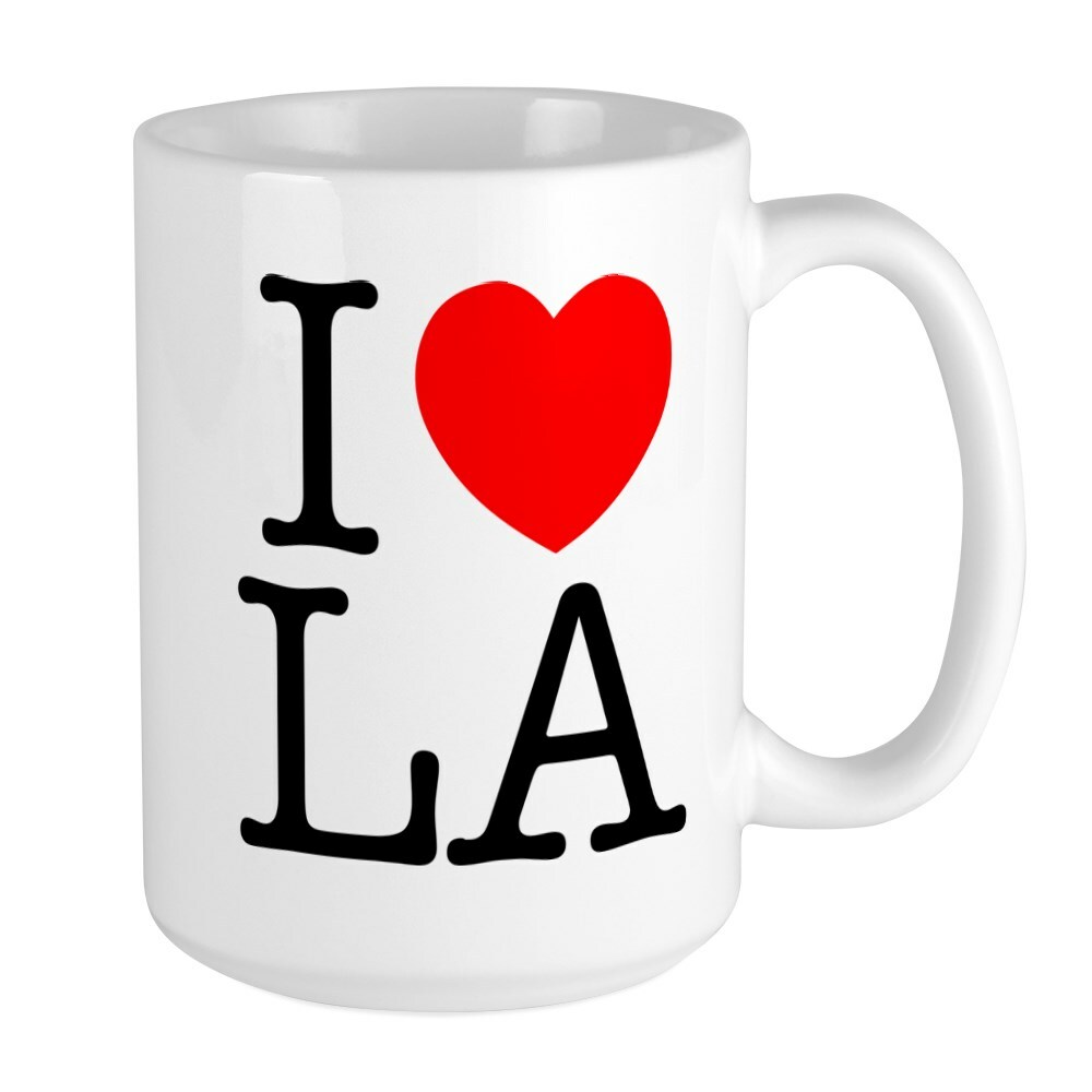 CafePress I Heart L.A. Coffee Mug, Large 15 oz. White Coffee Cup (150296618)