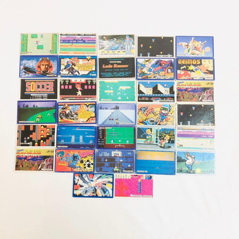 Nintendo game Japanese Menko collection Trading Cards bundle set of 32 vintage