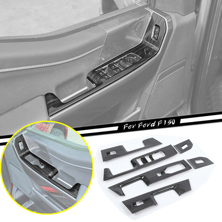 6P Window Switch Panel Cover Trim for 2021-2023 Ford F150 F-150 Accessories
