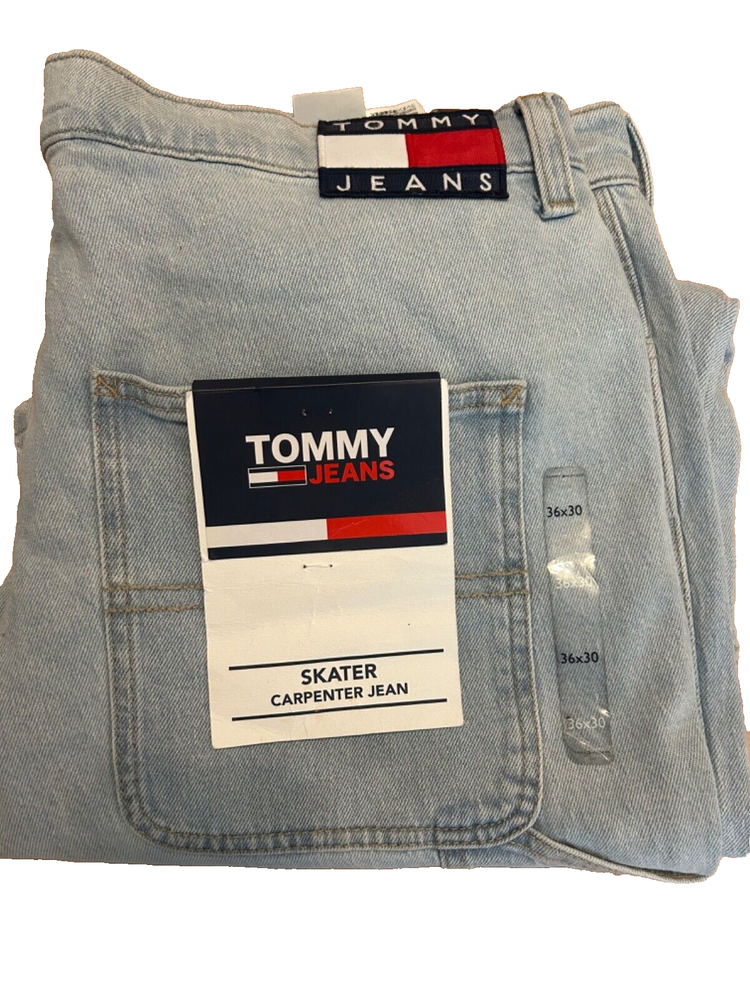 Vintage Tommy Jeans Skater Carpenter Light Wash Denim 36W x 30L