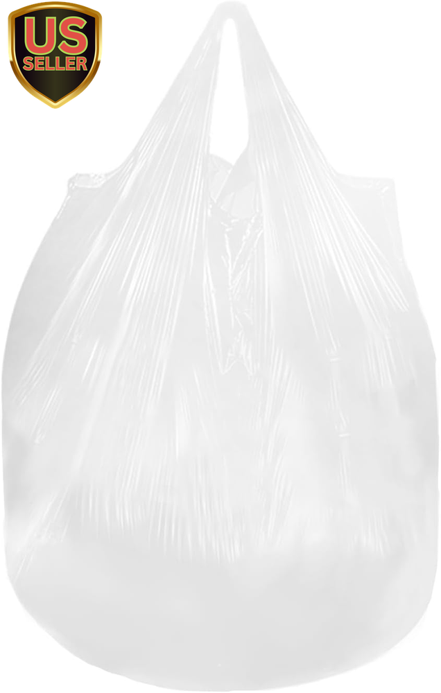 2.6 Gallon Trash Bag with Handles, Unscented Clear Garbage Bags, 0.9Mil Thick...