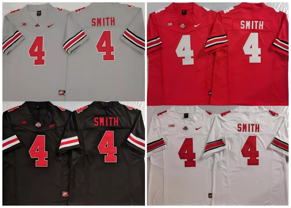 Nueva Jersey Jeremiah Smith #4 Ohio State OSU Buckeyes Cosido Todos los Colores S-3XL