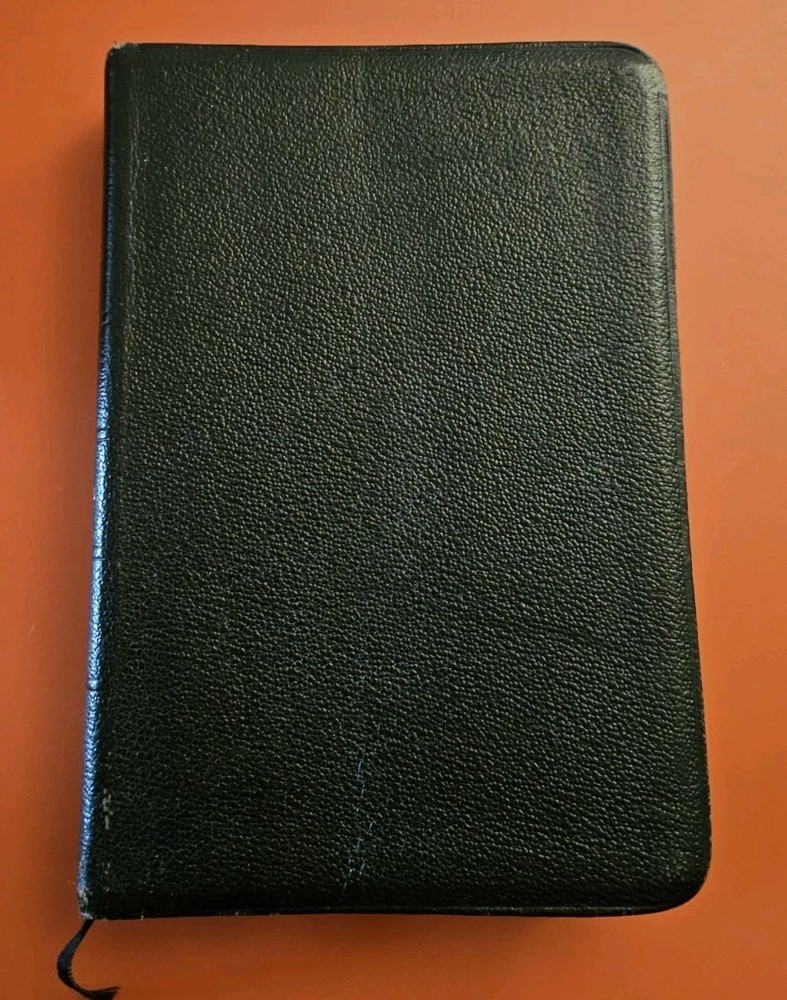 Vintage KJV Red Letter Holy Bible Eyre Spottiswoode Harper Row Great Britain Leather Binding  