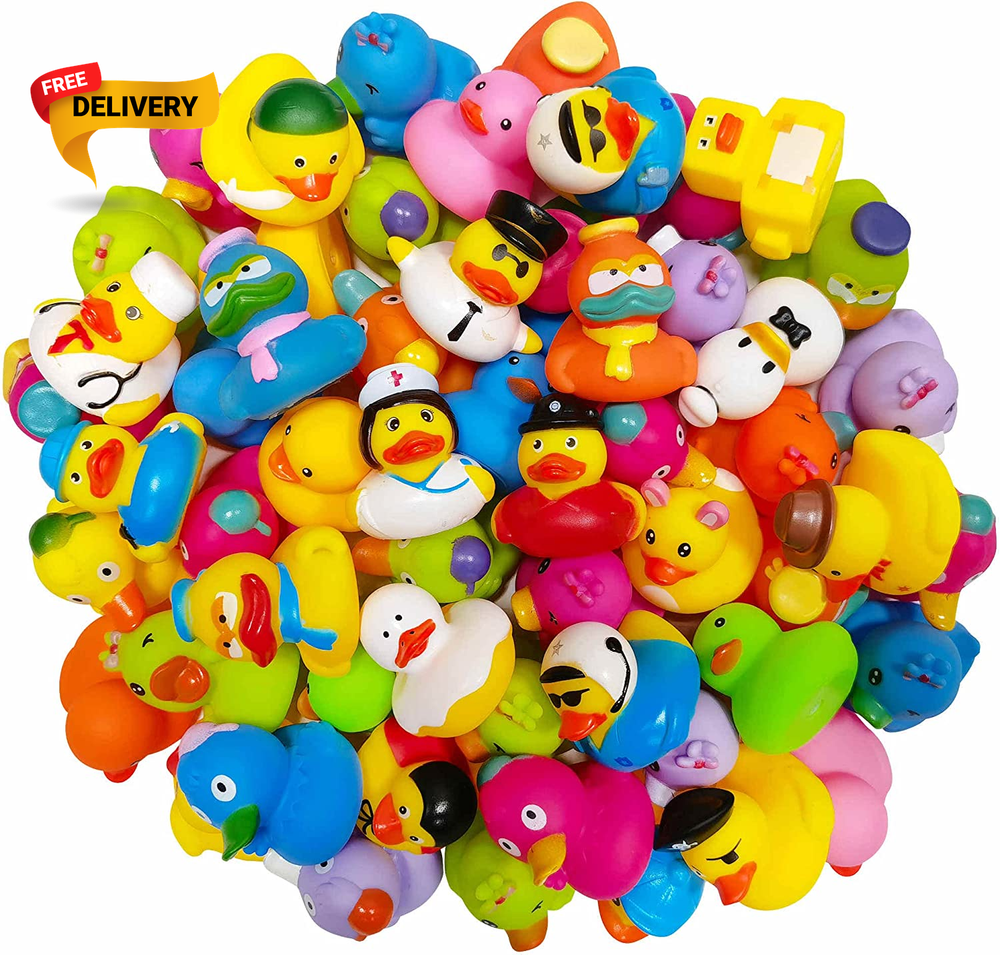 Bulk Assortment Rubber Duckies for Jeep Ducking Floater Bath Toys