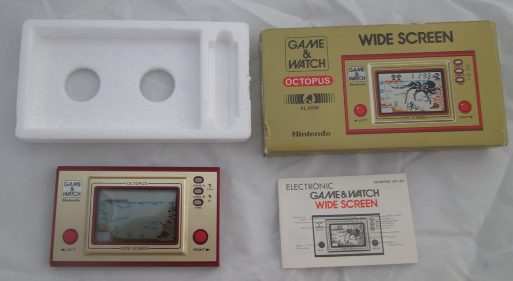 Boxed Octopus OC-22 Nintendo Game and Watch 1981 COMPLETE in Box Pristine ✨MINT✨