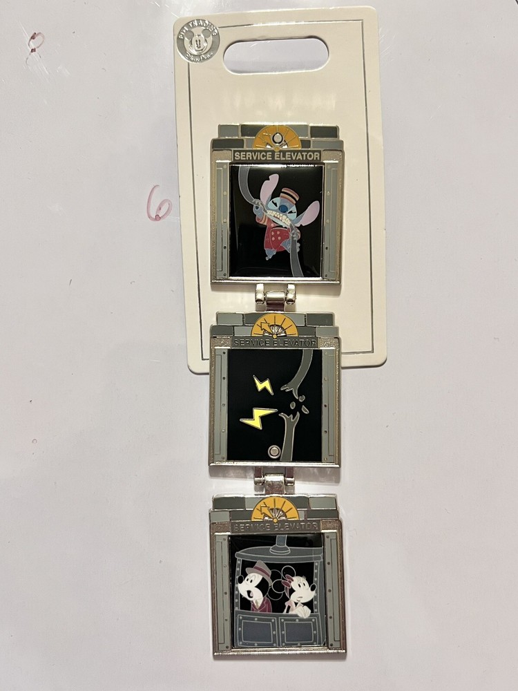 Tower of Terror Service Elevator Pin Hinged Disney Parks Hollywood Studios New