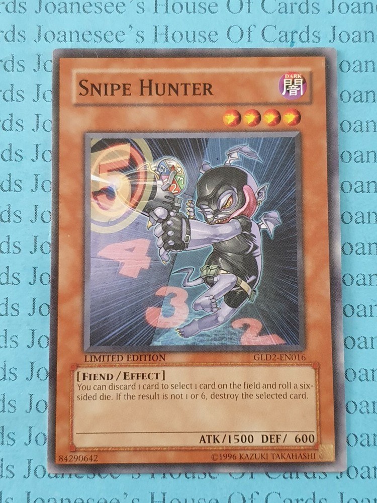 Snipe Hunter GLD2-EN016 Limited Edition Yu-Gi-Oh Card Rare