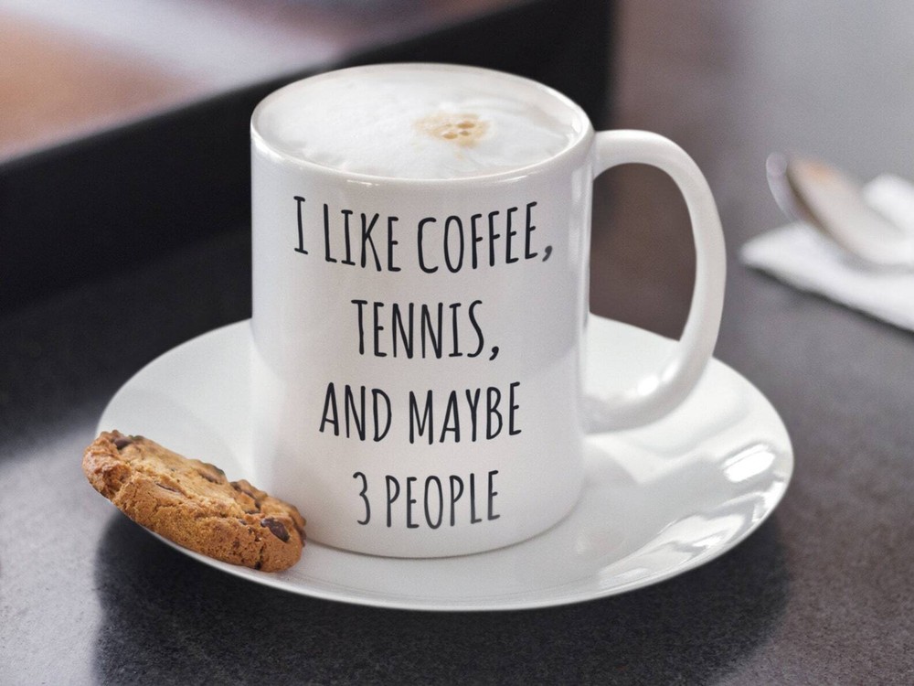 Custom Tennis Gifts Personalized Coffee Mug For Coach Funny Gift Tennis Players