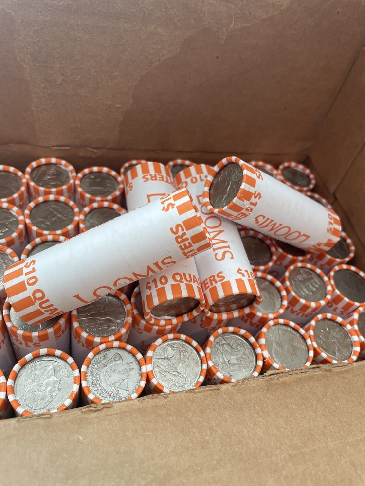 1 Roll of OBW Bank Sealed Quarters 40 coins ($10 FV) Loomis Brinks.