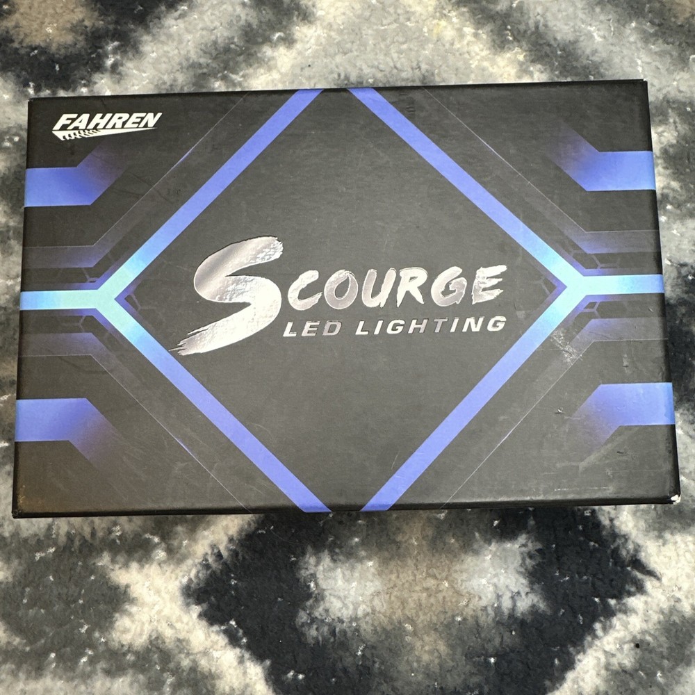 FAHREN SCOURGE LED Cooled Headlight Bulbs 9007 / HB5 BLUE  20000 Lumens 2 Pack