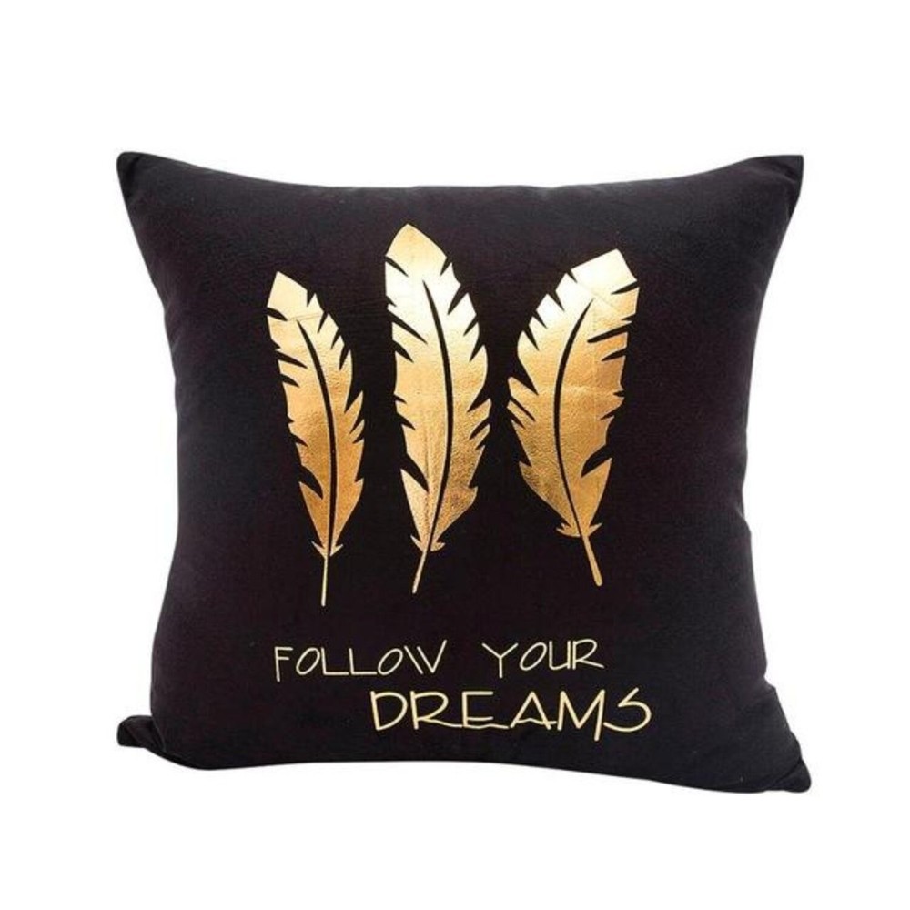 Luxury Gold Foil Print Pillow Case 45x45cm 18x18 Multicolor Sofa Decor