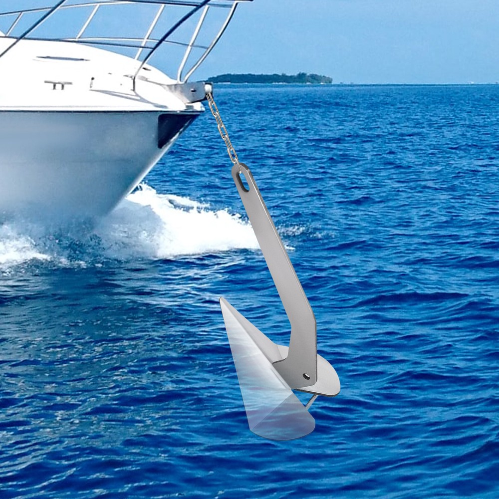 Delta Style Anchor Solid 316 Stainless Steel 10kg/22 lbs For Boat
