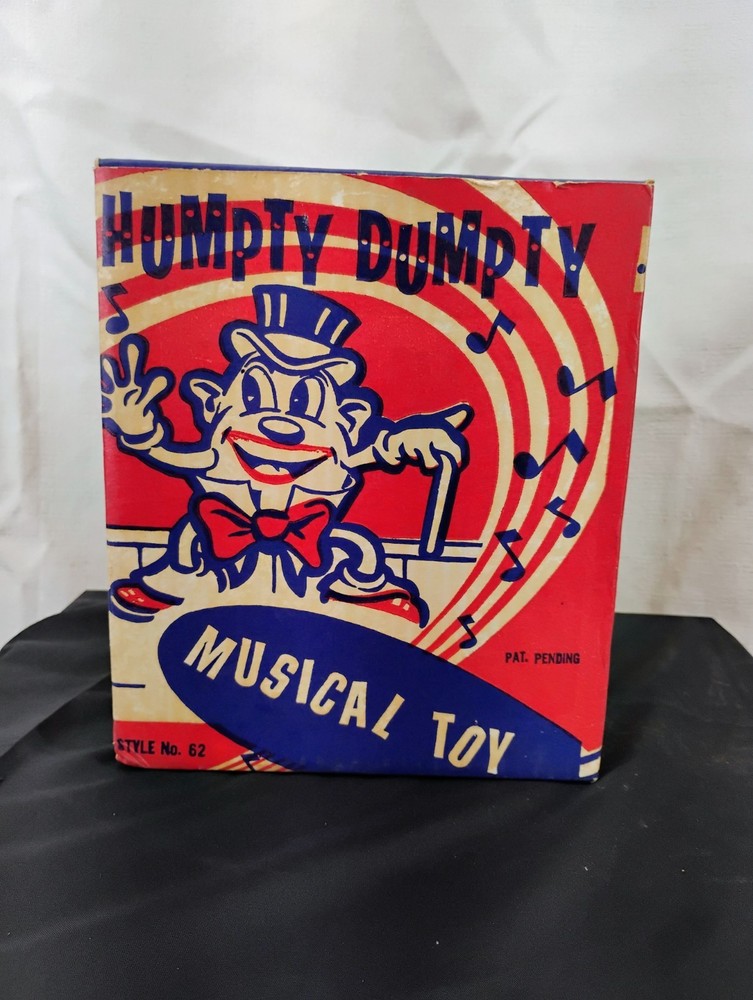 Vintage Carnival Toy Musical Humpty Dumpty Original Box Only