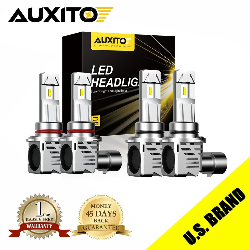 AUXITO Super Bright 9005 9006 Combo LED Headlight Kit Hi/Low Beam Bulbs 6500K L8