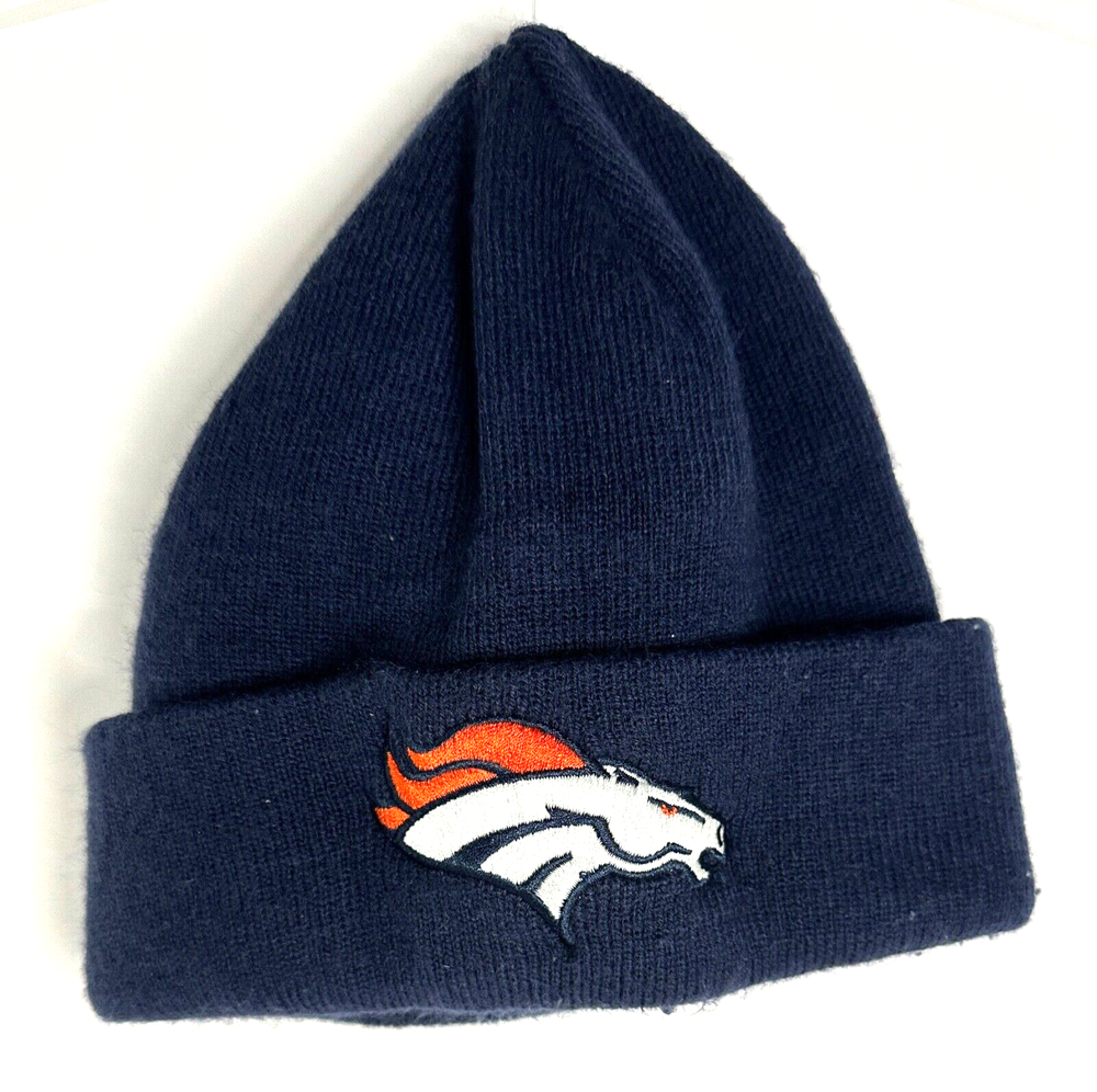 NFL Team Apparel Denver Broncos Blue Adult Teen Youth Stocking Cap