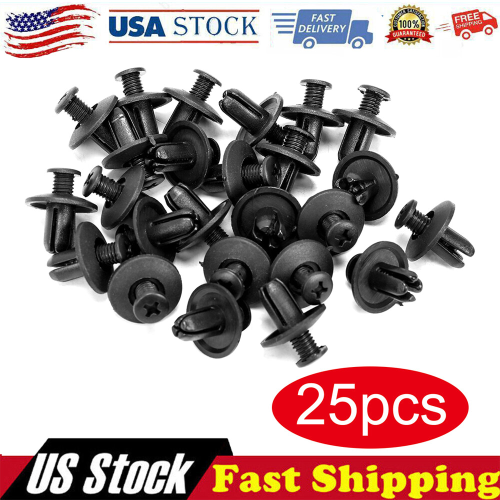 25PCS Hyundai Bumper Fender Liner Screw Trim Retainer Clips 86590-28000