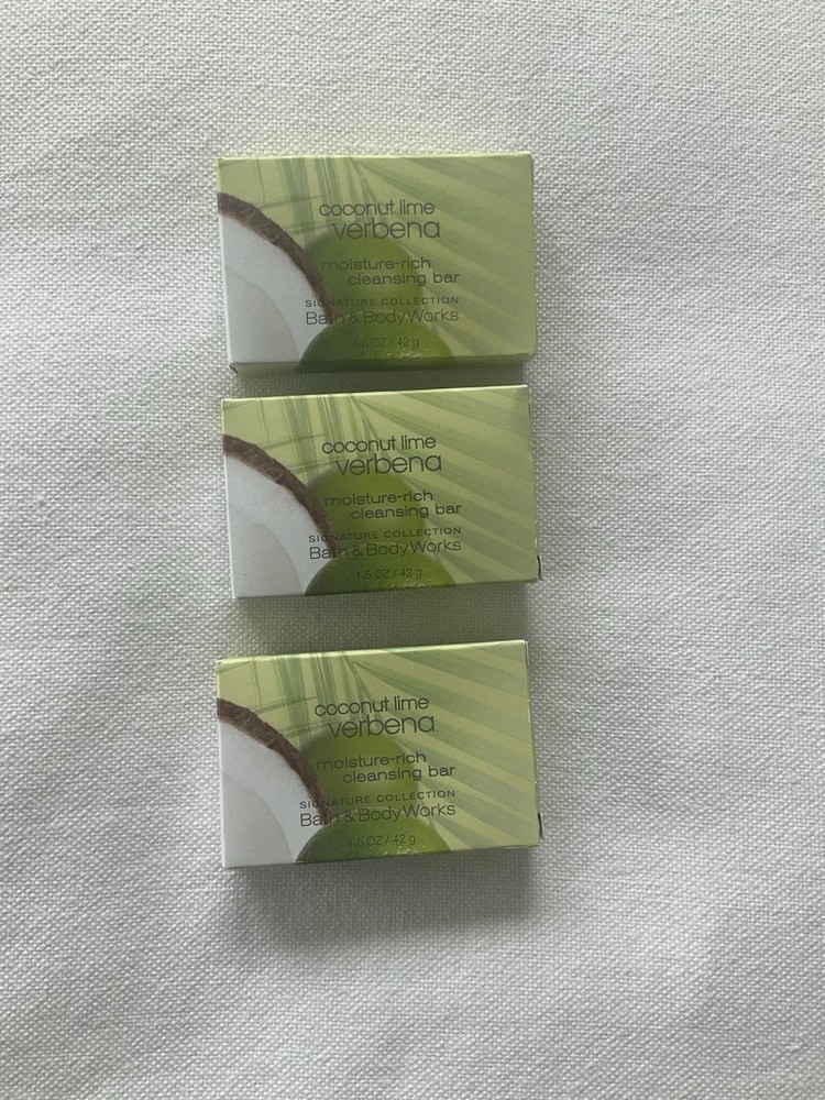Bath & Body Works Coconut Lime Verbena Travel Soap 1.5oz  