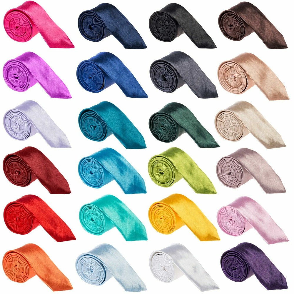 MEN'S SOLID COLOR SELF TIE NECK TIE FORMAL PARTY WEDDING PROM TIES 145CM