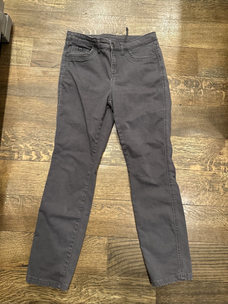KUHL Kontour Skinny Pants Women 8 Gray Stretch Denim Outdoor Hiking Long