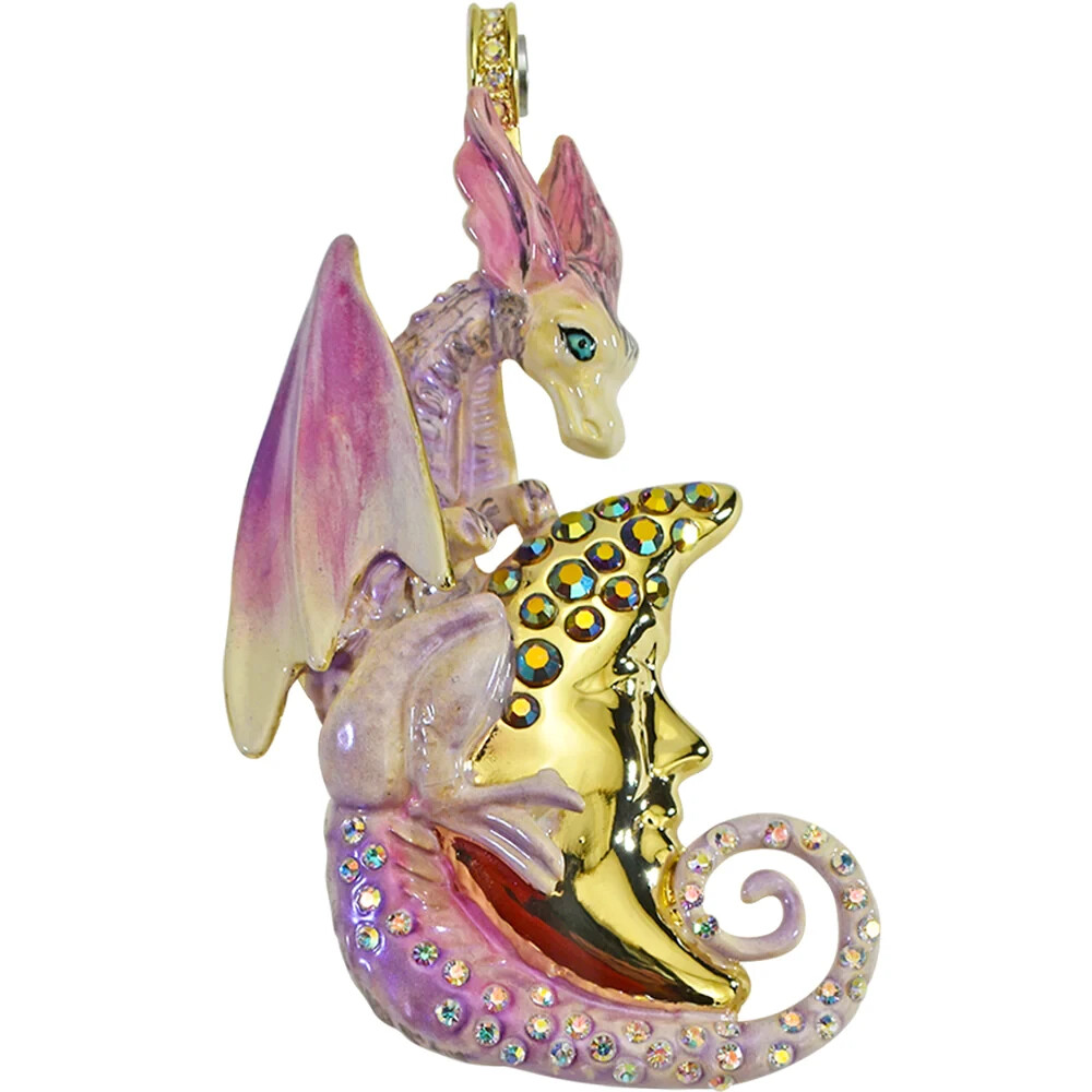 Kirks Folly Goddess Metallic Moon Shadow Dragon Magnetic Enhancer - goldtone