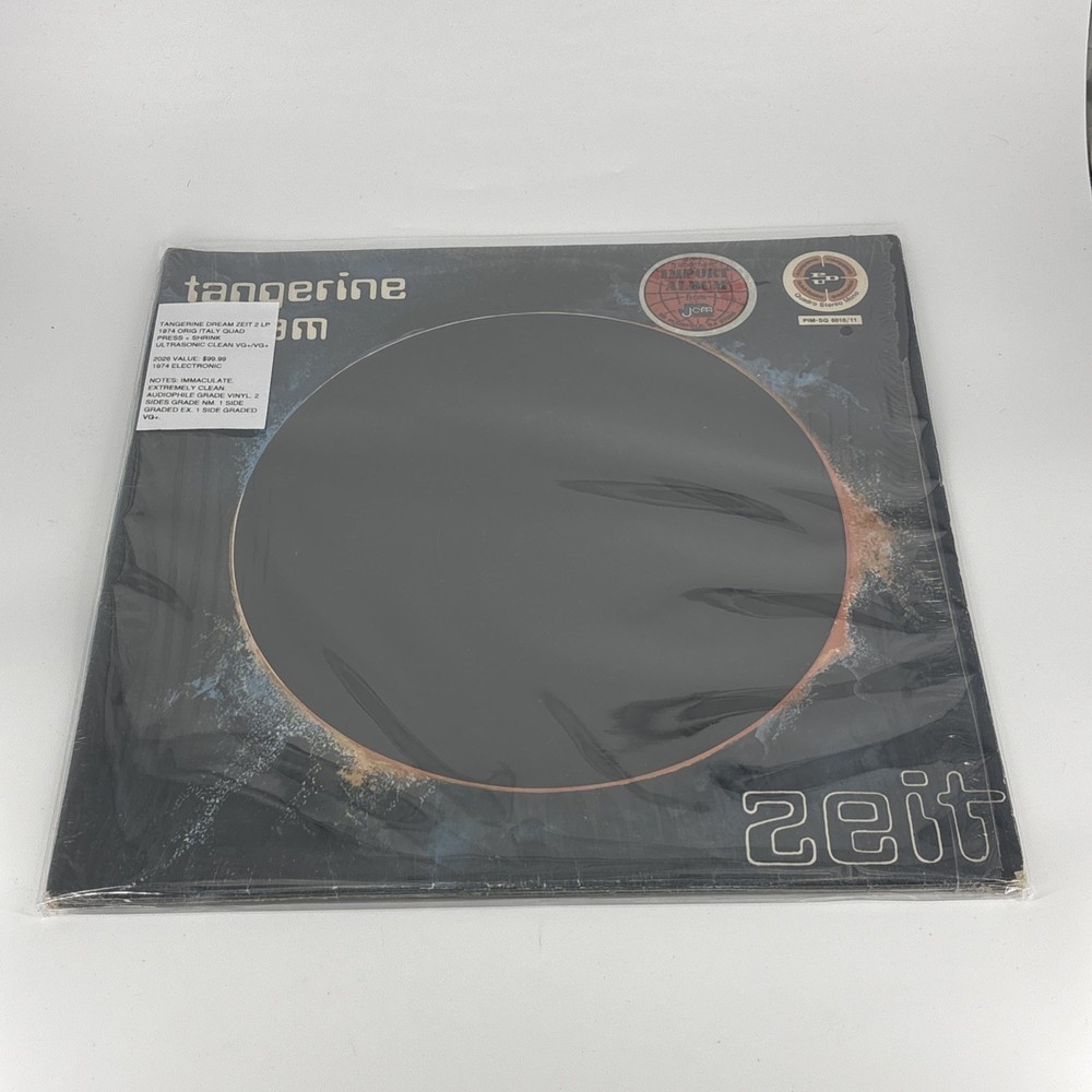 Tangerine Dream Zeit Lp 1974 ORIG Italy Quad Press + Shrink Sonic Clean VG+/VG+