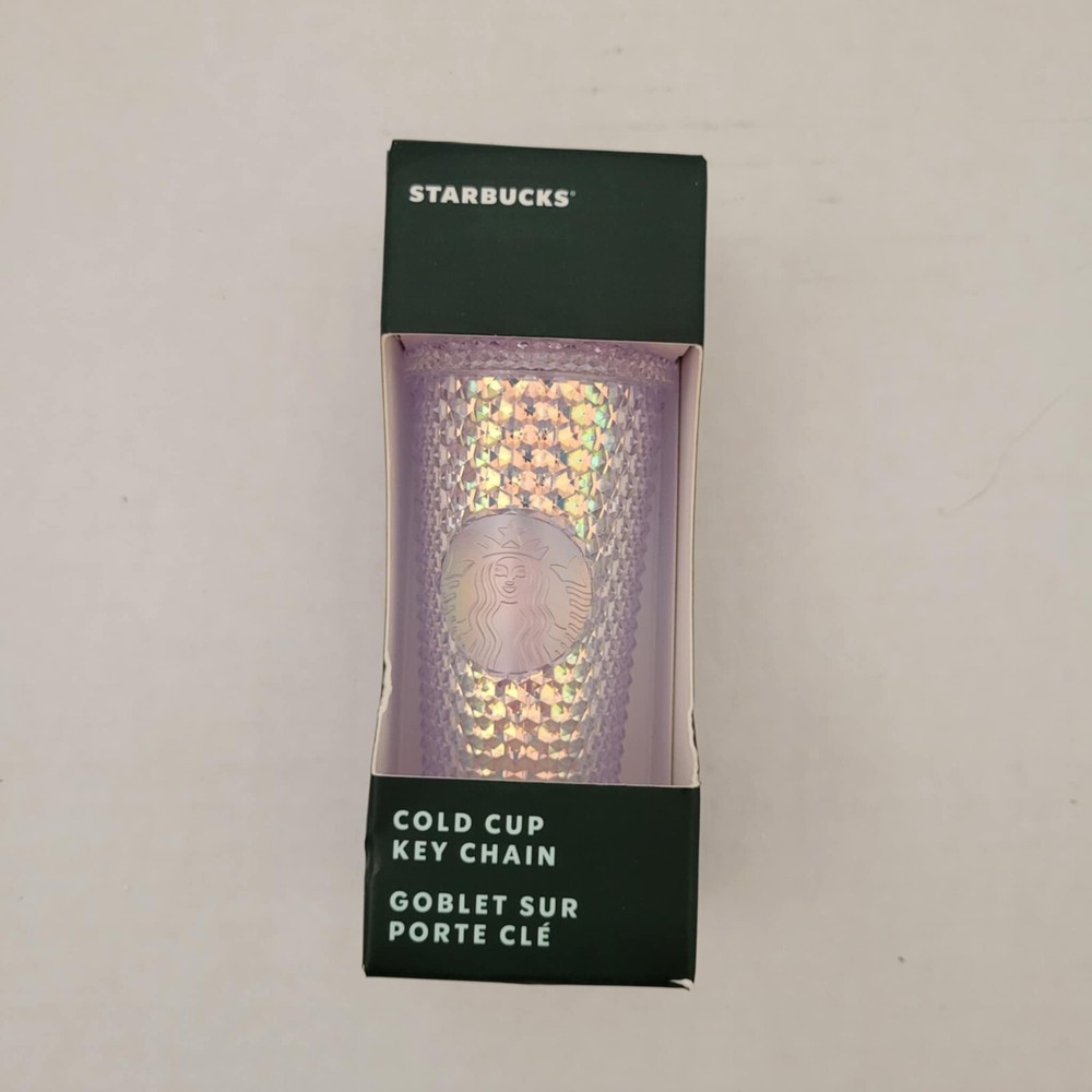 Starbucks Unicorn Bling Studded Cold Cup Tumbler Keychain Summer 2023