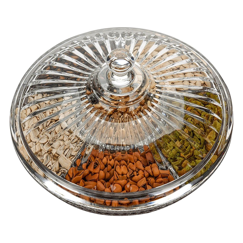Creative Acrylic Party Snack Tray with Lid – Versatile Serving Dish for Entertaining
