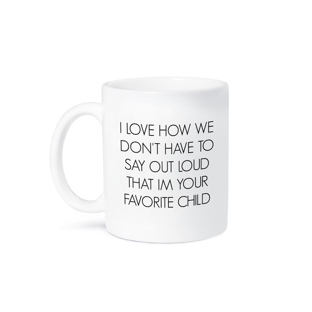 3dRose Funny Sibling Mug - I'm Your Favorite Child Humor Gift