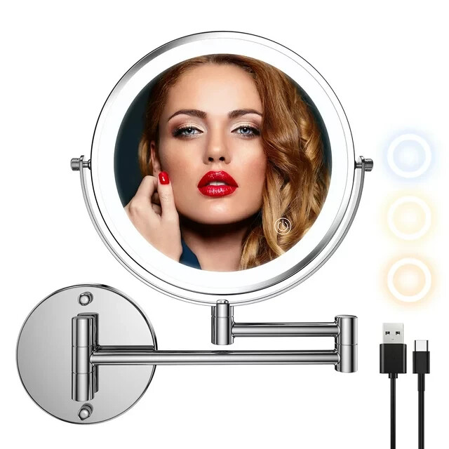 Wall Mounted Makeup Mirror, 8