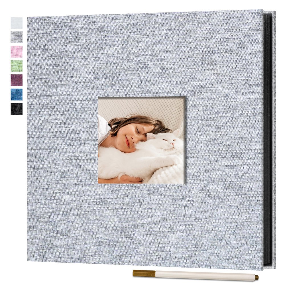 Self Adhesive Photo Album with Window, Photo Book for 6x4 Pictures Scrapbook ...