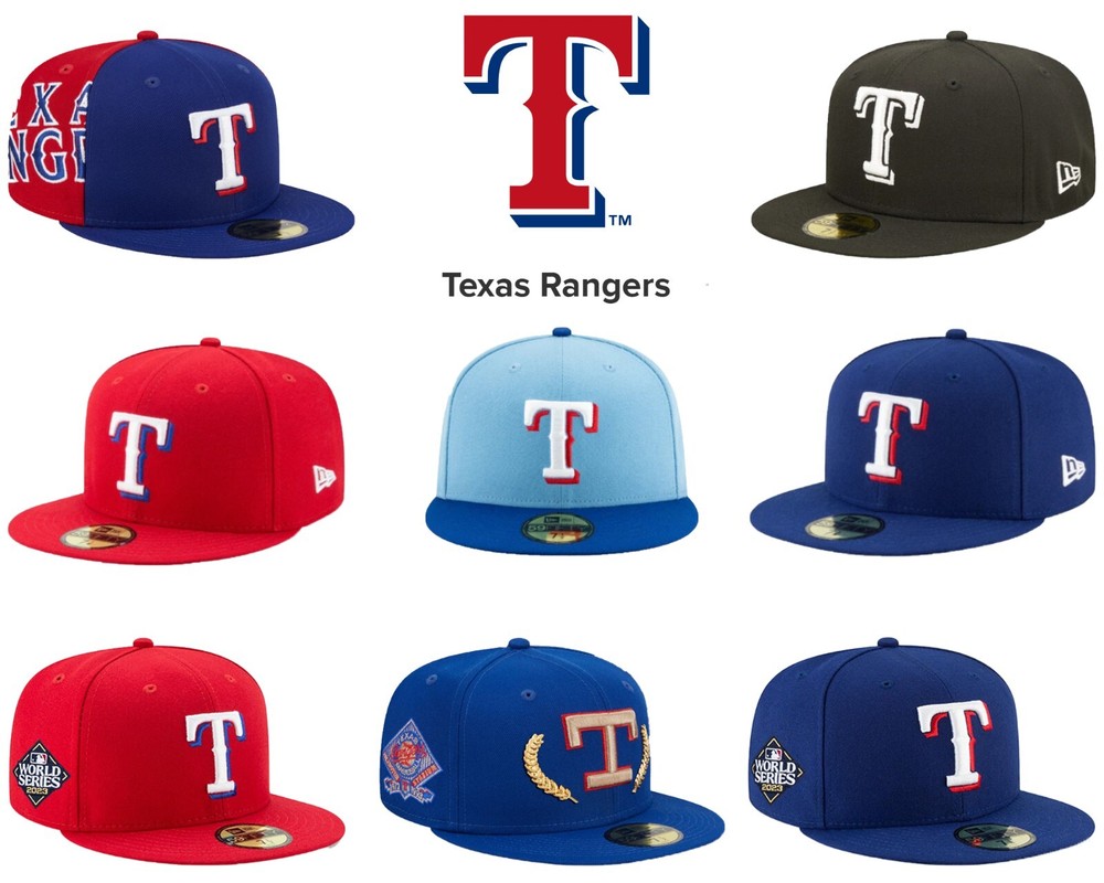 2024 New MLB Texas Rangers New Era 59FIFTY Size Cap