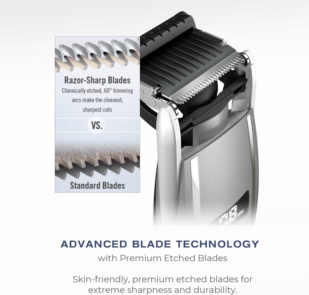 For Face and Mustache Wet/Dry Beard -  ConairMAN Beard Trimmer for Men